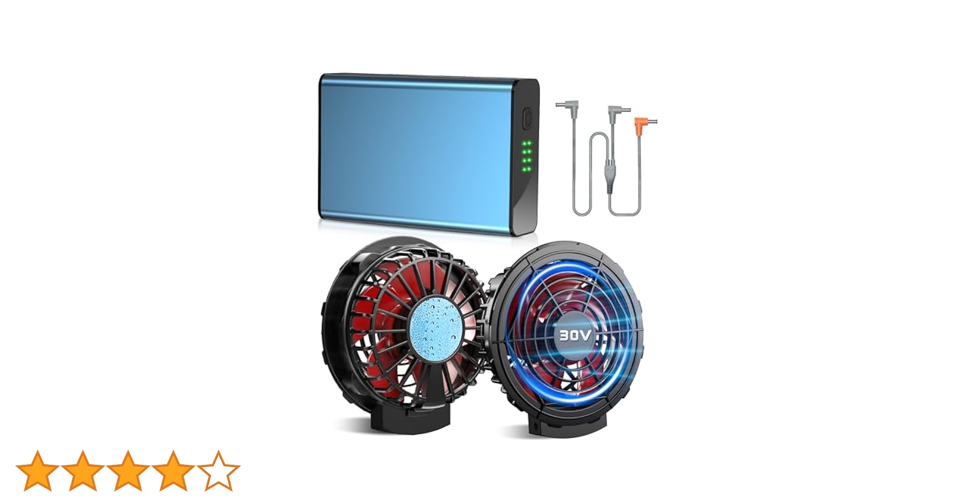 ファンバッテリーセット【冷却プレート付き＆30V超強力＆40000mAh大容量】 Amazon.co.jp: ファンバッテリーセット 冷却ブレート付き【30V超
